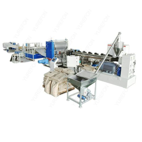 Linea di estrusione per membrane bugnate - YRF series - Yurefon Machinery(Zhangjiagang) Co., Ltd. - di riciclaggio di materie plastiche / per HDPE