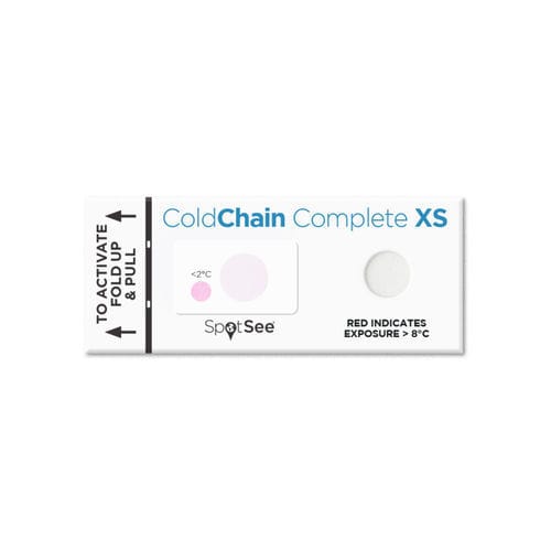 Etichetta di sorveglianza tempo-temperatura - Complete XS - SpotSee - autoadesiva / per prodotti chimici / per prodotti alimentari