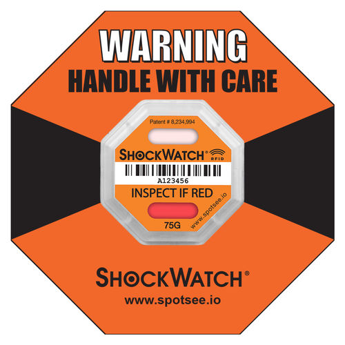 Etichetta per rilevamento di urto e oscillazione - ShockWatch® - SpotSee - RFID / UHF / per l'aeronautica