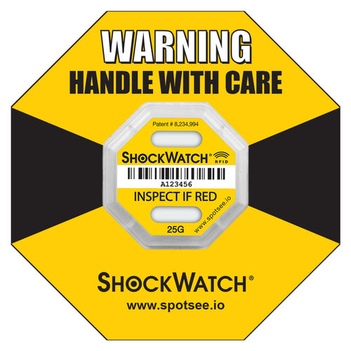 Etichetta per rilevamento di urto e oscillazione - ShockWatch® - SpotSee - RFID / UHF / per l'aeronautica