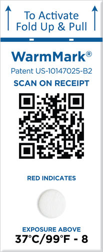 Etichetta di sicurezza - WarmMark QR - SpotSee - spedizione / adesiva / per prodotti chimici