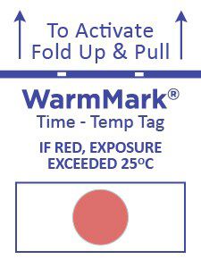 Etichetta spedizione - WarmMark  - SpotSee - adesiva / per prodotti chimici / per derrate alimentari
