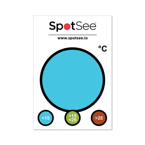 Indicatore di temperatura - SpotCheck - SpotSee - di corrente / etichette / reversibile