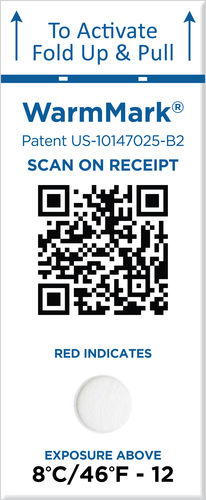 Etichetta di sicurezza - WarmMark QR - SpotSee - spedizione / adesiva / per prodotti chimici