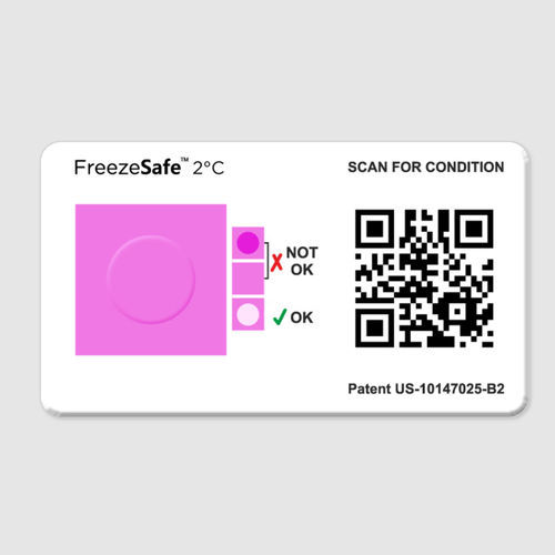 Indicatore di temperatura - FreezeSafe™ - SpotSee - etichette / per l'industria agroalimentare / per applicazioni farmaceutiche