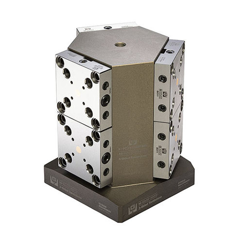 Cilindro di bloccaggio a punto zero integrato - M-52x52(9333)+6x8011 - HOMGE MACHINERY IND. CO., LTD. - standard / compatto / rapido