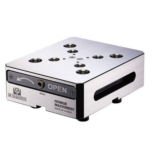 Sistema di bloccaggio e centraggio a piastre - M-52/96 series - HOMGE MACHINERY IND. CO., LTD. - modulare / meccanico / per macchina utensile