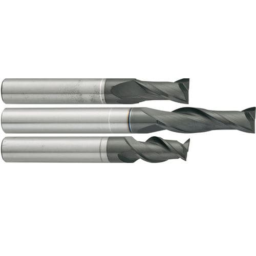 Fresa integrale - HM series - Carmon - a gambo cilindrico / a 2 denti