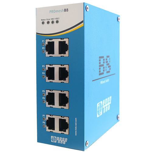Switch Ethernet industriale - PROmesh B8 - Indu-Sol GmbH - gestibile / 8 porte / EtherNet/IP