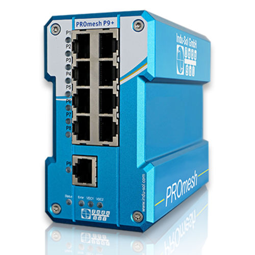 Switch Ethernet per automazione industriale - PROmesh P9+ - Indu-Sol GmbH - gestibile / 9 porte / EtherNet/IP