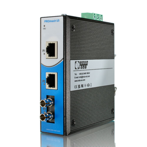 Switch Ethernet non gestibile - PROmesh U3 - Indu-Sol GmbH - 3 porte / ProfiNet / su guida DIN