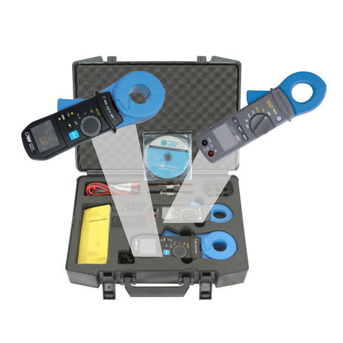 Multimetro a pinza digitale - EMCheck® Set - Indu-Sol GmbH - portatile / cat III / con misurazione di resistenza del circuito di terra