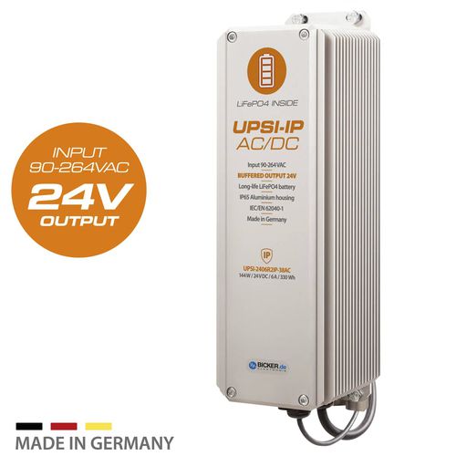 UPS con ingresso AC - UPSI-2406R2IP-38AC - Bicker Elektronik GmbH - AC / DC / LiFePO4