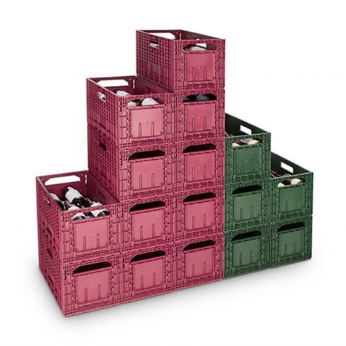 Cassetta pieghevole - Winebox - ISOCO Plastics Technology GmbH - in PP / di stoccaggio / da trasporto