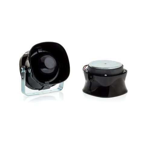Segnalatore acustico a tromba - CR086 - SATEP - resistente alle intemperie / con fissaggio su supporto angolare / 105 dB