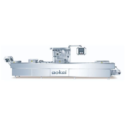 Termoformatrice sottovuoto - AKLS series - Foshan Aokai machinery Technology Co.,Ltd - alimentata a rullo / per imballaggio di prodotti alimentari / controllata da PLC