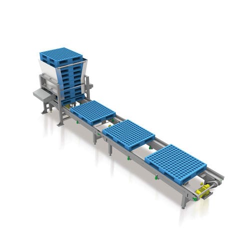 Trasportatore a nastro - EKB1200 - Foshan Aokai machinery Technology Co.,Ltd - orizzontale / da trasporto / di vassoi