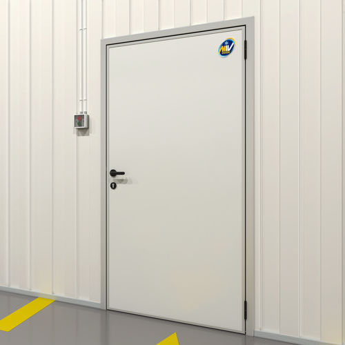 Porta battente - Type Office  - MIV INSULATING SYSTEMS S.R.L. - con cerniera / girevole / in acciaio inossidabile