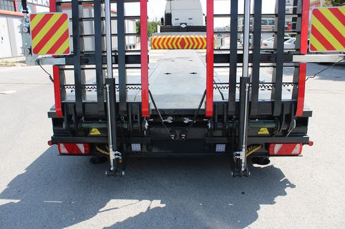 Semirimorchio ribassato - MS-EW-90/3 - Ms Dorse - porta-attrezzi / per macchine / da cantiere
