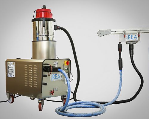 Pulitore a vapore elettrico - Steamatic - REA STEAM CLEANING SRL - in acciaio inossidabile / aspirante / per l'industria agroalimentare