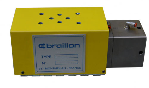 Sollevatore magnetico permanente a commutazione pneumatica - 20.09.PN - Braillon Magnetics - per movimentazione / in neodimio / compatto
