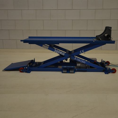 Ponte sollevatore a pantografo - TSC300 - TyreON BV - elettroidraulico / per moto