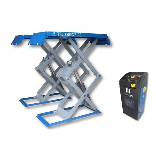 Ponte sollevatore a doppia forbice - TSC3500X2 - TyreON BV - 3,5 tonnellate / elettroidraulico / elettromeccanico