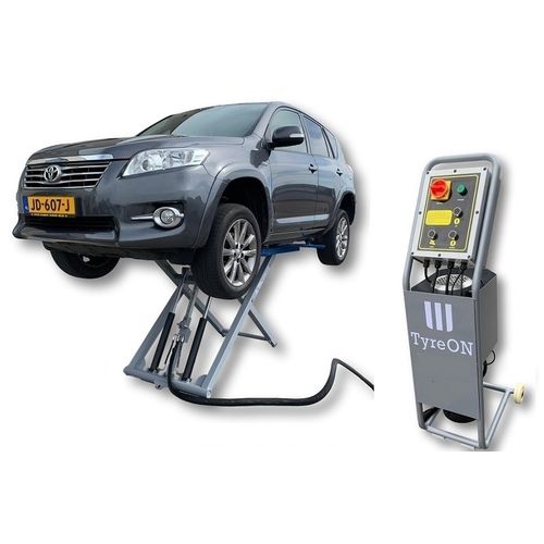 Ponte sollevatore a pantografo - TSC2800E - TyreON BV - 2,5 tonnellate / elettroidraulico / per automobile
