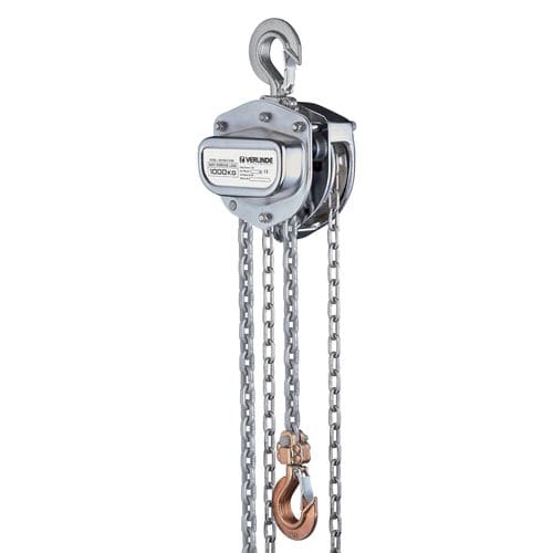 Paranco a catena manuale - ZHV INOX  - Hoist UK - compatto / per movimentazione / in acciaio inossidabile