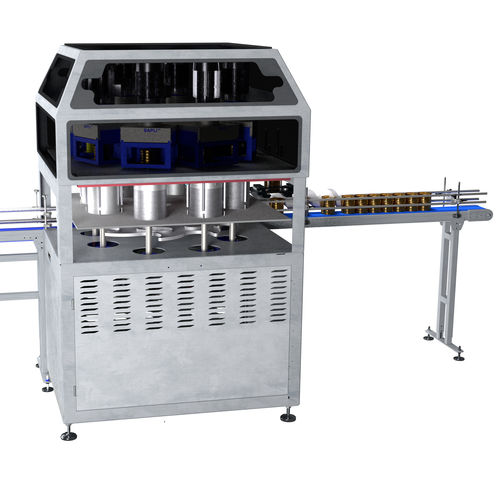 Sigillatrice per barattoli di latta automatica - VGS MASTER - Sapli Cans Technology - multitesta / con sistema di iniezione di gas / sottovuoto