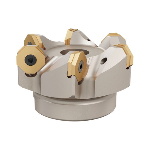 Utensile di fresatura a spianare - SYNU 0704 series - Heikenei - a inserti multitaglienti / per lega acciaio inossidabile / per compositi
