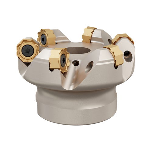 Utensile di fresatura a spianare - ONMX 1205 series - Heikenei - a inserti multitaglienti / per lega acciaio inossidabile / per compositi