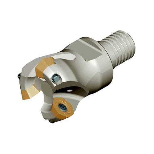 Utensile di fresatura a codolo - HMS45 XE04 series - Heikenei - a inserti multitaglienti / per scanalare / modulare