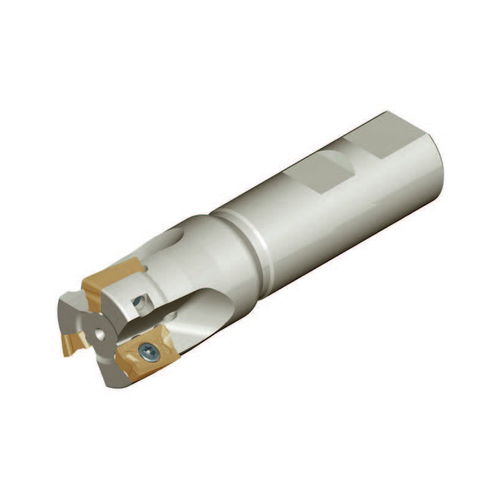 Utensile di fresatura a codolo - HMEU90 AP10 series - Heikenei - a inserti multitaglienti / a spianare / per taglio