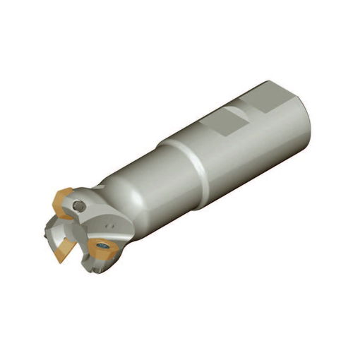 Utensile di fresatura a codolo - HME45 XE04 series - Heikenei - a inserti multitaglienti / a spianare / per taglio