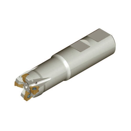 Utensile di fresatura a codolo - HME90 WN04 series - Heikenei - a inserti multitaglienti / a spianare / per taglio