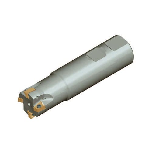 Utensile di fresatura a codolo - HME90 LN15 series - Heikenei - a inserti multitaglienti / a spianare / in carburo