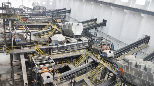 Stazione di trattamento dei rifiuti vetro - Yinchuan - Suzhou JONO Environmental Technology Co., LTD - industriali / automatizzata / con separatori