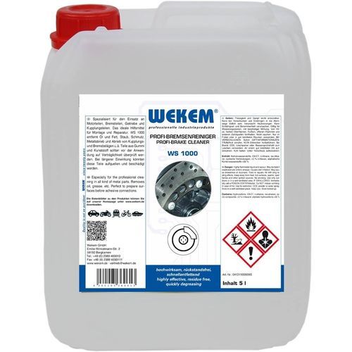 Prodotto di pulizia a base di solvente - WS 1000 - Wekem