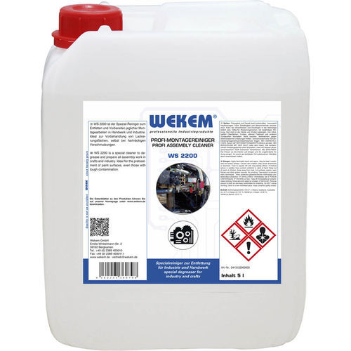 Prodotto di pulizia a base di solvente - WS 2200-5 - Wekem - di metalli / ceramica / di vetro