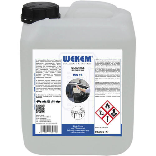Olio di lubrificazione - WS 74 - Wekem - al silicone / per metalli / per materie plastiche