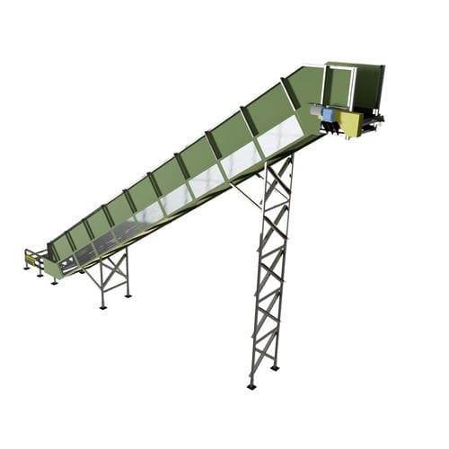 Trasportatore a nastro - BESA Equipment - da trasporto / per prodotto sfuso / per l'industria del riciclaggio