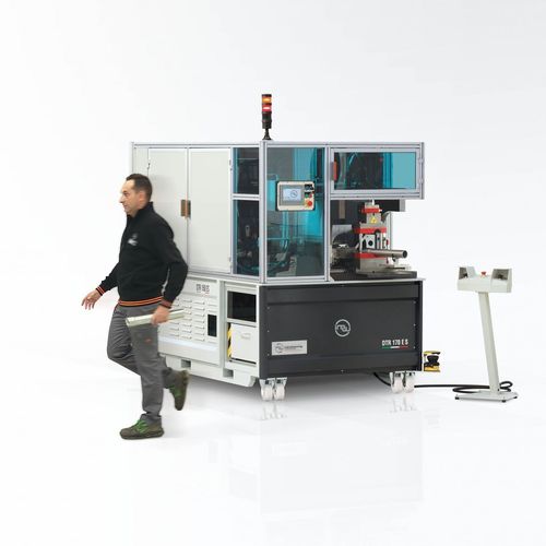 Macchina da taglio a lama rotativa - DTR 170 E S - Industrial Manufacturing Machines srl - a lama rettilinea / per acciaio inossidabile / per acciaio