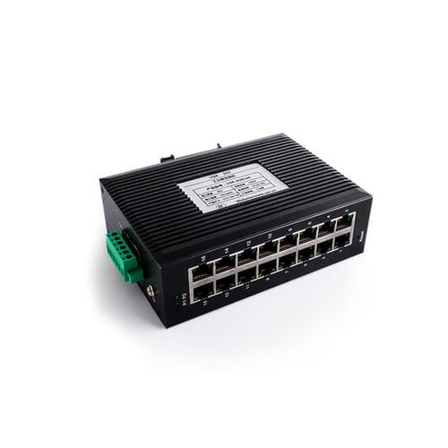 Switch Ethernet non gestibile - USR-SDR160 - Jinan USR IOT Technology Limited - 10/100BaseT(X) / 5 porte / per montaggio su guida DIN