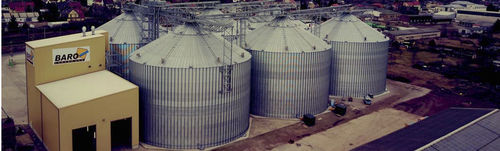 Silo a fondo piatto - S.B.H. - SYMAGA SILOS - per granulati / per cereali / per l'industria agroalimentare