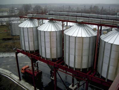 Silo a fondo conico - S.C. PC - SYMAGA SILOS - per silos autocisterne / in acciaio galvanizzato / ad uso industriale