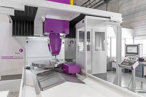 Centro di tornitura-fresatura CNC - FOREST-LINÉ FLEXIAX V - Fives Machining - verticale / 5 assi / ad elevata produttività
