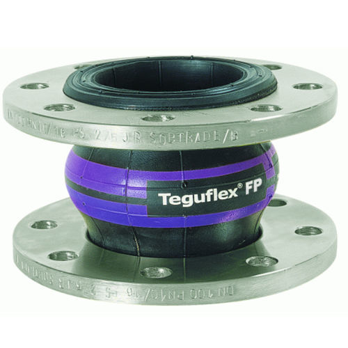 Compensatore di dilatazione in gomma - TEGUFLEX® W - Trelleborg Expansion Joints - rotondo / con flangia / per l'industria chimica
