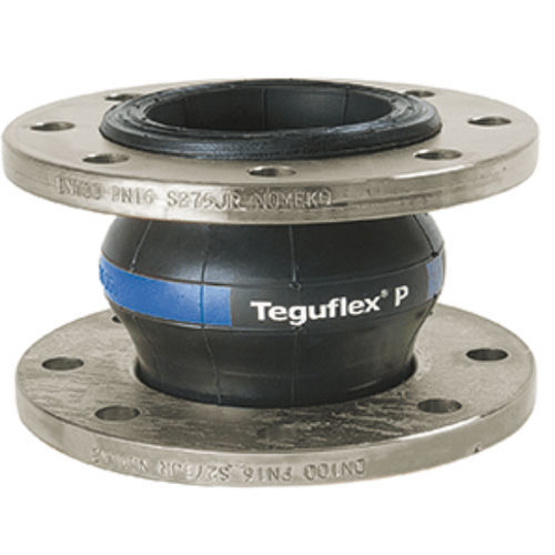 Compensatore di dilatazione in gomma - TEGUFLEX® P - Trelleborg Expansion Joints - rotondo / con flangia / per ambienti abrasivi
