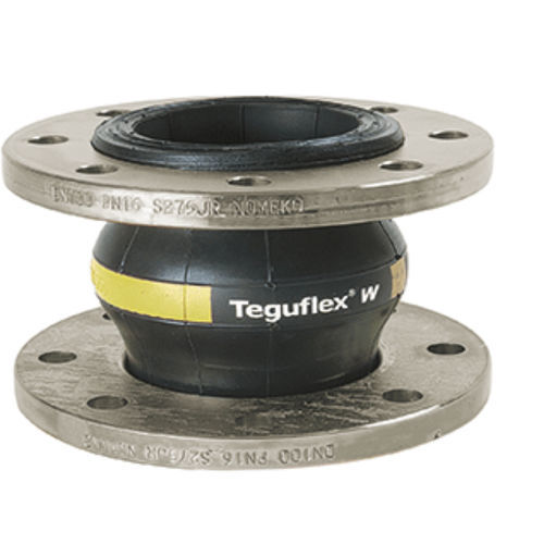 Compensatore di dilatazione in gomma - TEGUFLEX®W - Trelleborg Expansion Joints - rotondo / con flangia / per acqua